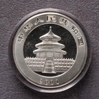 2001 China 1 oz Panda Silver Coin Bu