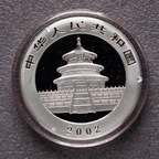 2002 China 1 oz Panda Silver Coin Bu