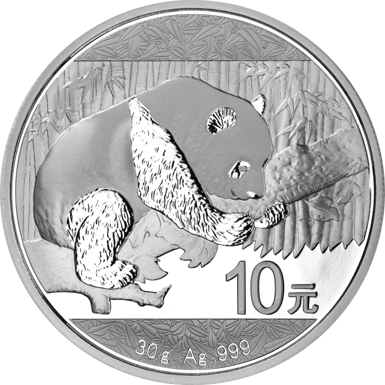 2016 China 10 Yuan 30g Ag.999 Panda Silver Coin Bu