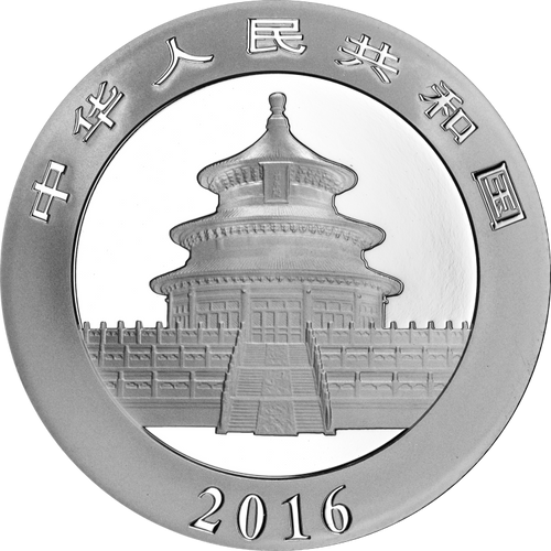 2016 China 10 Yuan 30g Ag.999 Panda Silver Coin Bu