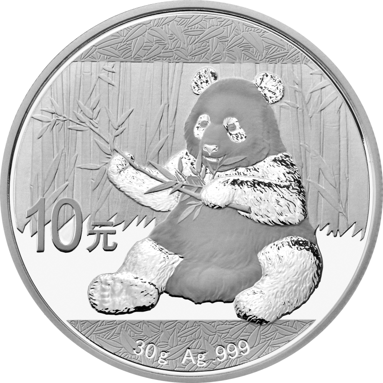 2017 China 10 Yuan 30g Ag.999 Panda Silver Coin Bu