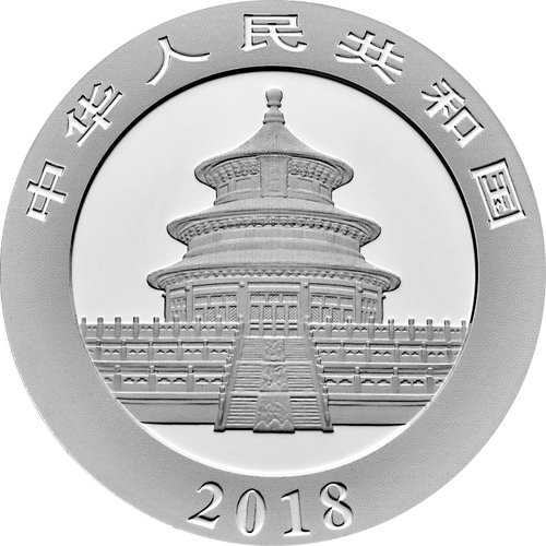 2018 China 10 Yuan 30g Ag.999 Panda Silver Coin Bu