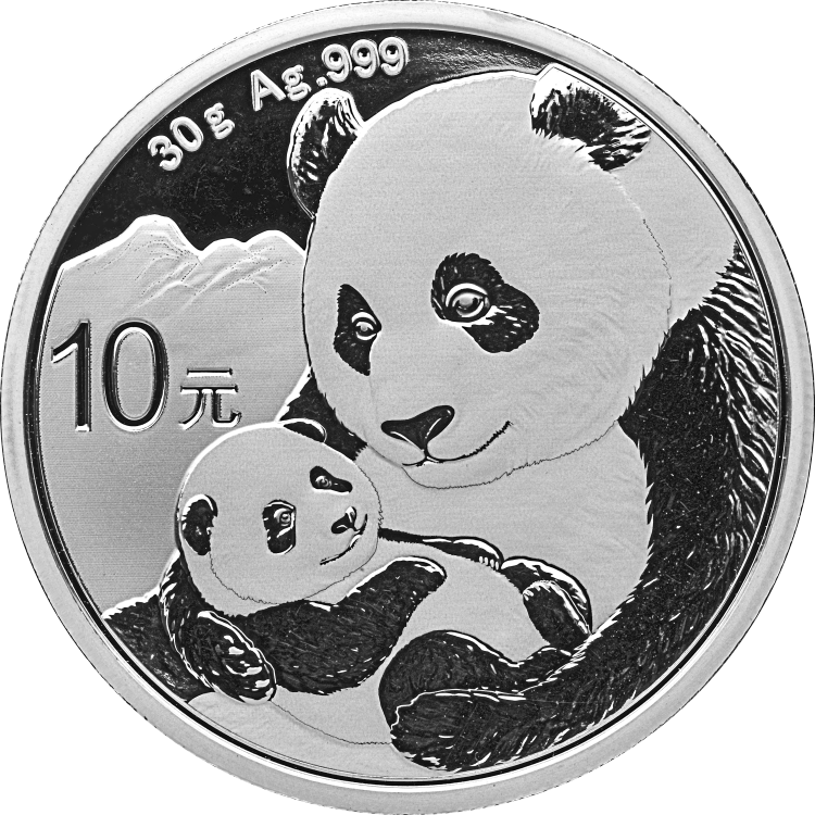 2019 China 10 Yuan 30g Ag.999 Panda Silver Coin Bu