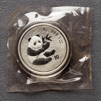2005 - 2000 China Panda Silver Coins - 1oz .999 BU
