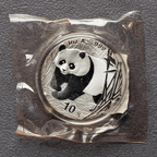 2005 - 2000 China Panda Silver Coins - 1oz .999 BU