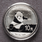 2015-2006 China Panda Silver Coins - 1oz .999 BU