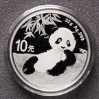 2026-2016 China Panda Silver Coins - 30g ag.999 BU