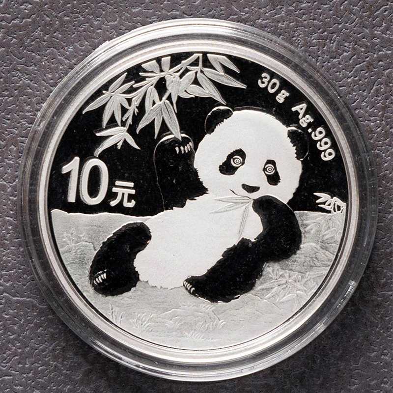 2026-2016 China Panda Silver Coins - 30g ag.999 BU