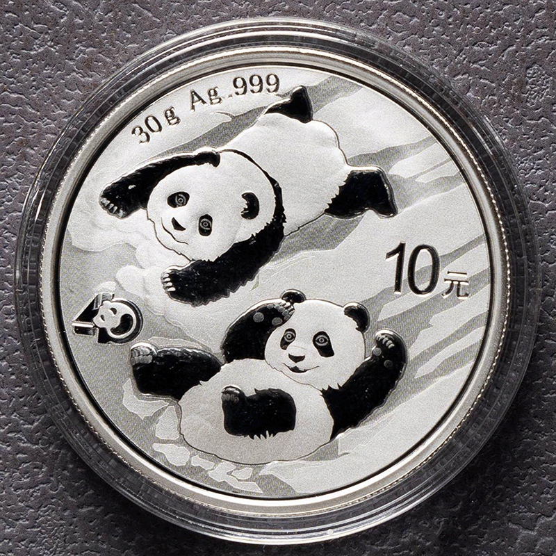2026-2016 China Panda Silver Coins - 30g ag.999 BU
