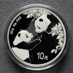 2026-2016 China Panda Silver Coins - 30g ag.999 BU