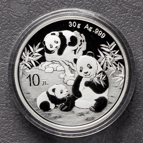 2026-2016 China Panda Silver Coins - 30g ag.999 BU