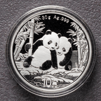2026-2016 China Panda Silver Coins - 30g ag.999 BU