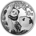 2021 China 10 Yuan 30g Ag.999 Panda Silver Coin Bu - UNC