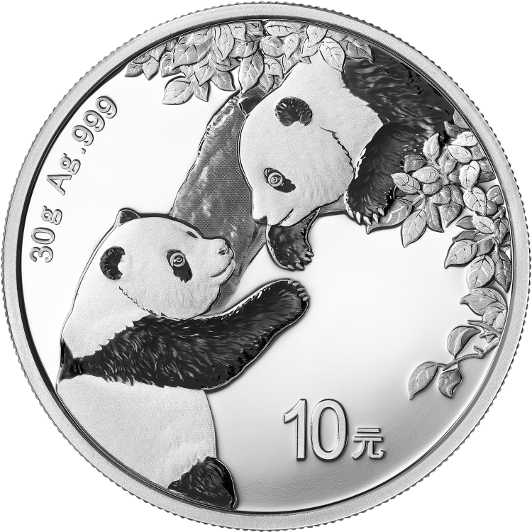 2023 China 10 Yuan 30g Ag.999 Panda Silver Coin BU