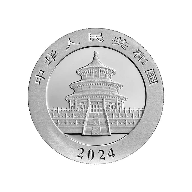 2024 China 30 gram Panda Silver Coin Bu