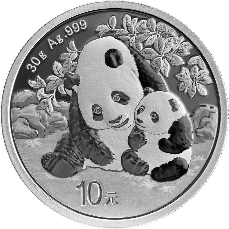 2024 China 10 Yuan 30g Ag.999 Panda Silver Coin BU