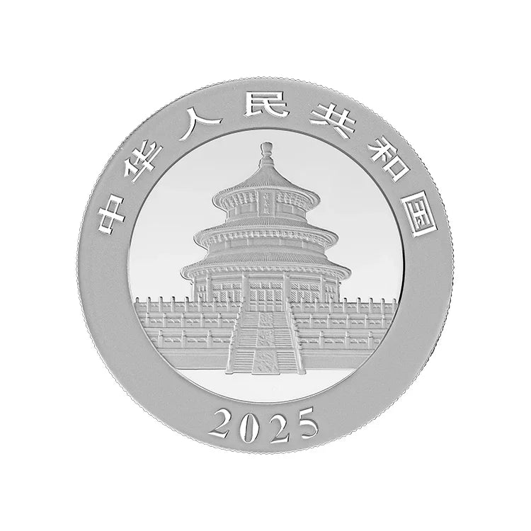 2025 China 30 gram Panda Silver Coin BU