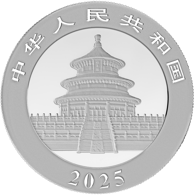 2025 China 10 Yuan 30g Ag.999 Panda Silver Coin BU